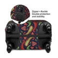 thumbnail image 4 of Lsque Red Chili Printed Luggage Cover, Travel Luggage Protector,Scratch and Dirt Resistant, Fits 18-32 Inch Luggage - Large, 4 of 9