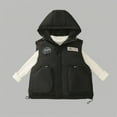 thumbnail image 2 of IVEYRTF Kids Sleeveless Vests Puffer Jacket Winter Warm Coat for Boys Girls Children Lightweight Cold Weather Outerwear Sleeveless Top with Pockets(Black,3-4 Years), 2 of 7