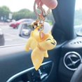 thumbnail image 4 of Cartoon Cat Keychain Pendant, Cute Kitten Animal Shape Key Ring Trinket Bag Charms for Women Men Handbags Decor (Color : Black, Size : 3.9 x 0.8 x 1.8 in), 4 of 5
