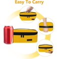 thumbnail image 4 of czcpp-Mini Lunch Box Small Lunch Bag Compact Lunch Boxes for Men Women Insulated LunchBag Thermal Lunch Pail Petty Bento Box Bag Reusable Sandwich Containers Snack Box Loncheras para Niños Yellow, 4 of 4