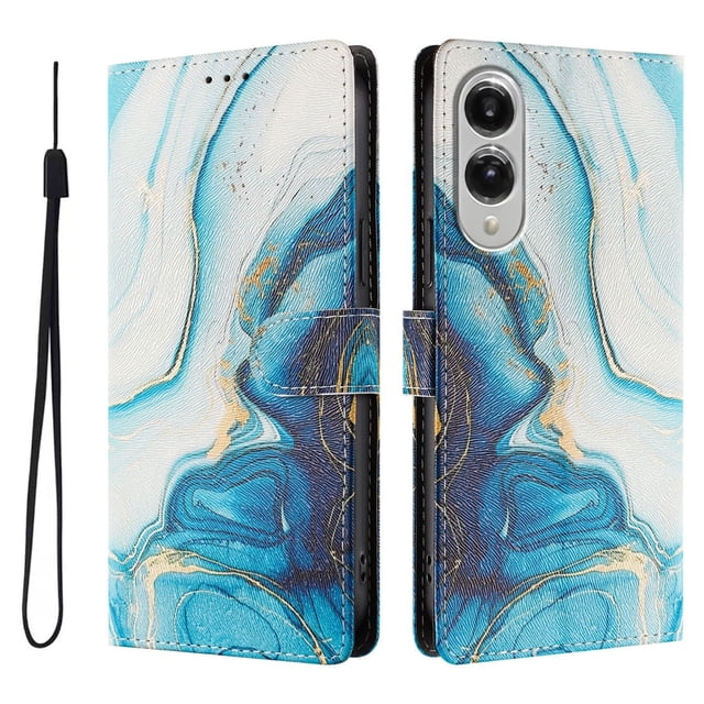 FOXDOCK Funda Tipo Cartera para Samsung Galaxy S25 Edge con Soporte y Correa – Diseño de Patrones Lindos