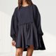 thumbnail image 3 of Vestido de dos piezas para mujer vestido corto de gran tamaño lindo traje de vacaciones de retales, 3 of 6