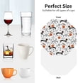 thumbnail image 6 of Pofeuu Halloween Dachshund Print Coasters for Drinks, 4Pack PU Leather Coasters, Bar Drink Coasters for Tabletop Protection, Furniture from Damage-Octagon, 6 of 6