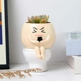 thumbnail image 2 of JoyMoreHome Planter Pots Funny Plant Pot for Indoor Plants, Cute Face Head Flower Pots Succulent Planters Gift Ideal for Home, Office, Christmas, 2 of 8
