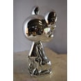 thumbnail image 5 of Nifao Contemporary Silver Chrome Mickey Mouse Resin Statue – Modern Home Decor Sculpture, 12"L x 9"W x 16"H, 5 of 11
