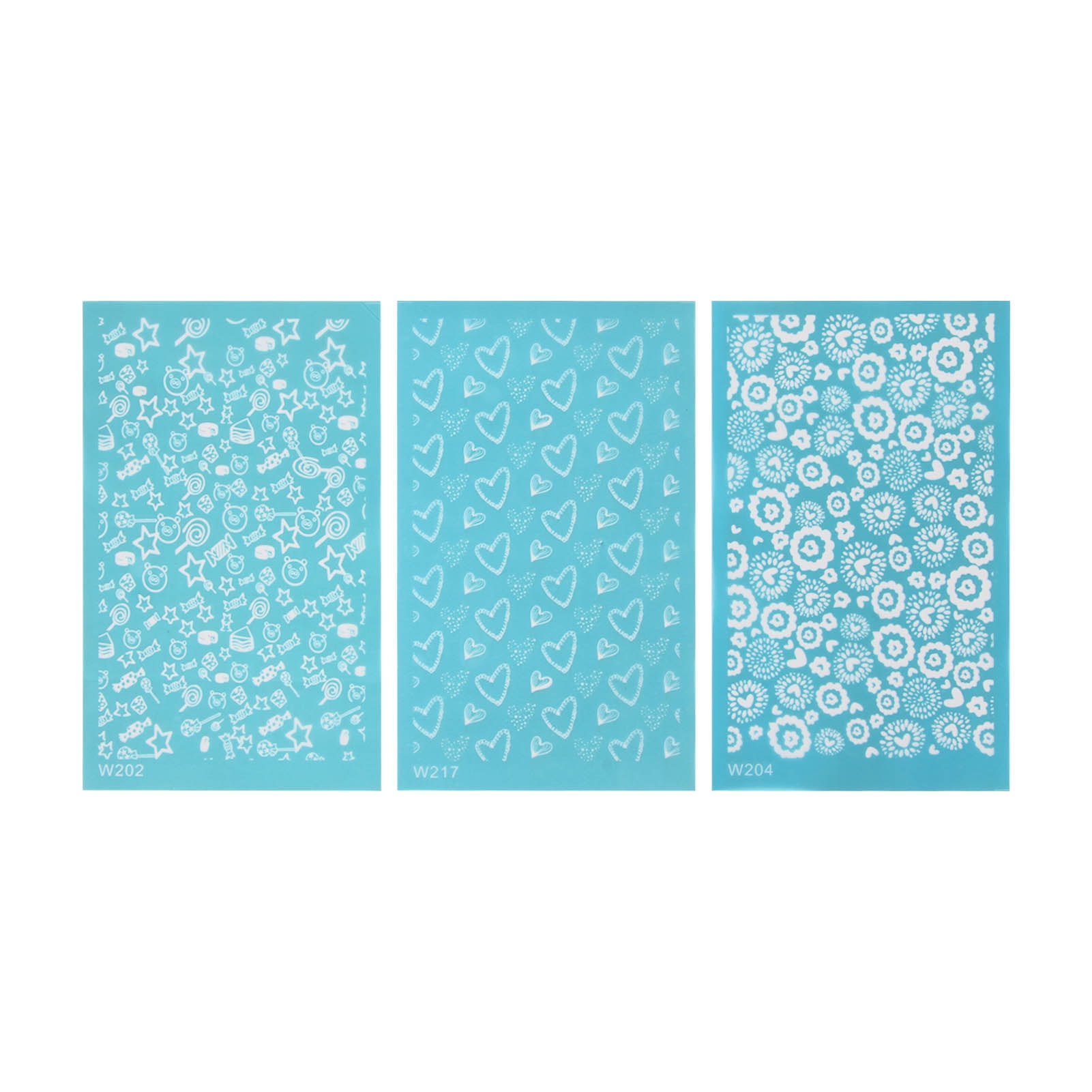 Lot De 3 Pochoirs En Soie Pour Argile Polymère, Kit D