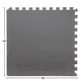 thumbnail image 2 of Foam Flooring Tiles – 12-Pack Interlocking EVA Foam Pieces – Non-Toxic Floor Padding for Playroom, Gym, or Basement by Stalwart (Gray), 2 of 3