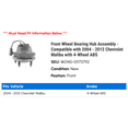 thumbnail image 2 of Front Wheel Bearing Hub Assembly - Compatible with 2004 - 2012 Chevy Malibu with 4-Wheel ABS 2005 2006 2007 2008 2009 2010 2011, 2 of 2
