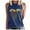 Blue, variant on IROINNID Tank for Women Sleeveless Summer Casual Tops Regular Round Neck Printing Sleeveless Vest Tops Blue