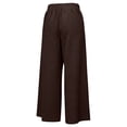 thumbnail image 4 of GUACER Wide Leg Pants for Women Elastic Waist Pleated Textured Trousers with Pockets Casual Loose Fit Pants, 4 of 7