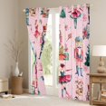thumbnail image 3 of Feelyou Kawaii Pink Nutcracker Black Out Curtains, Christmas Princess Curtains Pack of 2 (42x63 Each), Teen Kid Child Bedroom Curtains, Microfiber Bedroom Decor, 3 of 6