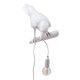 thumbnail image 3 of Aplique de pared Resina para el hogar Lámpara de pared de pájaro Sala de estar Lámpara de enchufe E14, Izquierda de pájaro, Blanco, Enchufe de EE. UU., Aplique de pared Advancent HA003392-11B, 3 of 7