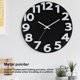 thumbnail image 3 of Reloj de pared Bearachild 3D 12 pulgadas Metal Negro HA082694-02, 3 of 6