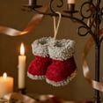 thumbnail image 4 of Bwiyojiz Home Decor Christmas Decorations Decoration Little Boot Pendant Gift Ornament Plushs, Gifts for Yourelf, Red, 4 of 7