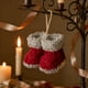 thumbnail image 3 of Ornamentos de Navidad Blancos 10x8.5x7.5cm / 3.9x3.3x2.9In Colgante de Peluche, 3 of 7