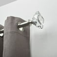 thumbnail image 1 of hometrends Acrylic Square 1" Drapery Rod Set 36-66" Nickel, 1 of 3