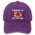 thumbnail image 2 of Canada Is Not For Hat Vintage Cotton Washed Baseball Caps Adjustable Dad Hat Crazy Funny Custom, 2 of 6