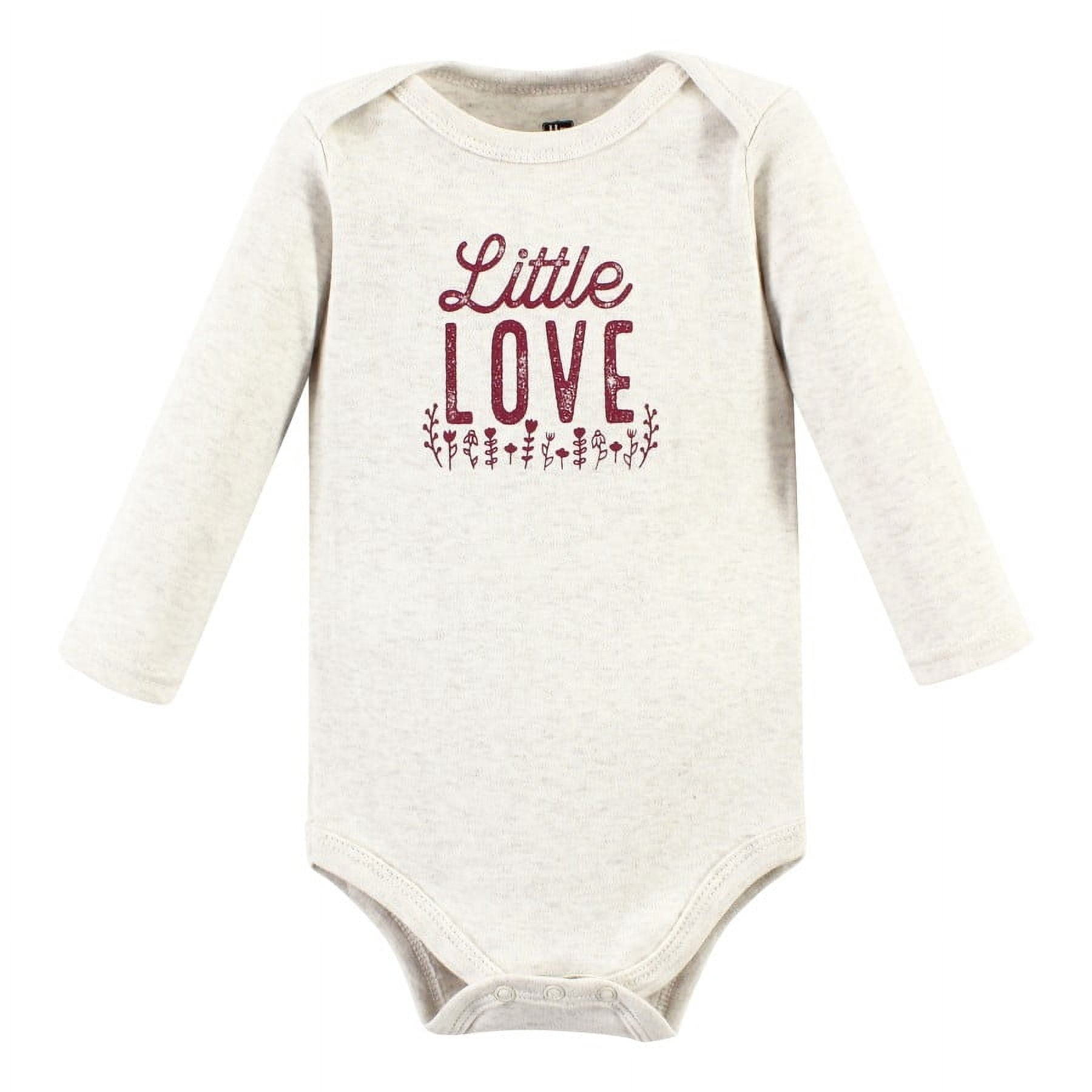 Hudson Baby Cotton Long-Sleeve Bodysuits, 3-Pack, Newborn- 24 Months