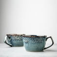 thumbnail image 6 of 500ml Vintage Ceramic Coffee Mug, Soup Mug With Handle, Small Breakfast Bowl For Ice Cream, Dessert-blue-13.5x11.5x9cm, 6 of 7