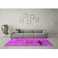 thumbnail image 3 of Ahgly Company Indoor Round Oriental Pink Industrial Area Rugs, 7' Round, 3 of 4