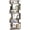 Walnut, variant on Costway 6-tier Storage Bookshelf S-shaped Geometric Bookcase with Anti-toppling Kits Brown