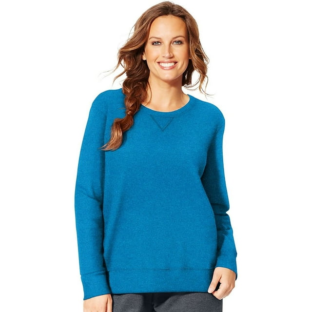 Just My Size Womens Plus-Size V-Notch Sweatshirt