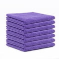 thumbnail image 1 of Microfiber dishcloth, kitchen and household dishcloth, scouring pad, car cleaning cloth, absorbent cleaning towel, 30*30cm (220gsm), purple., 1 of 1