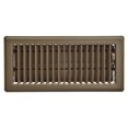thumbnail image 1 of Imperial 4" x 10" Chocolate Steel Floor Register, Louvered, 1-pk, 1 of 7