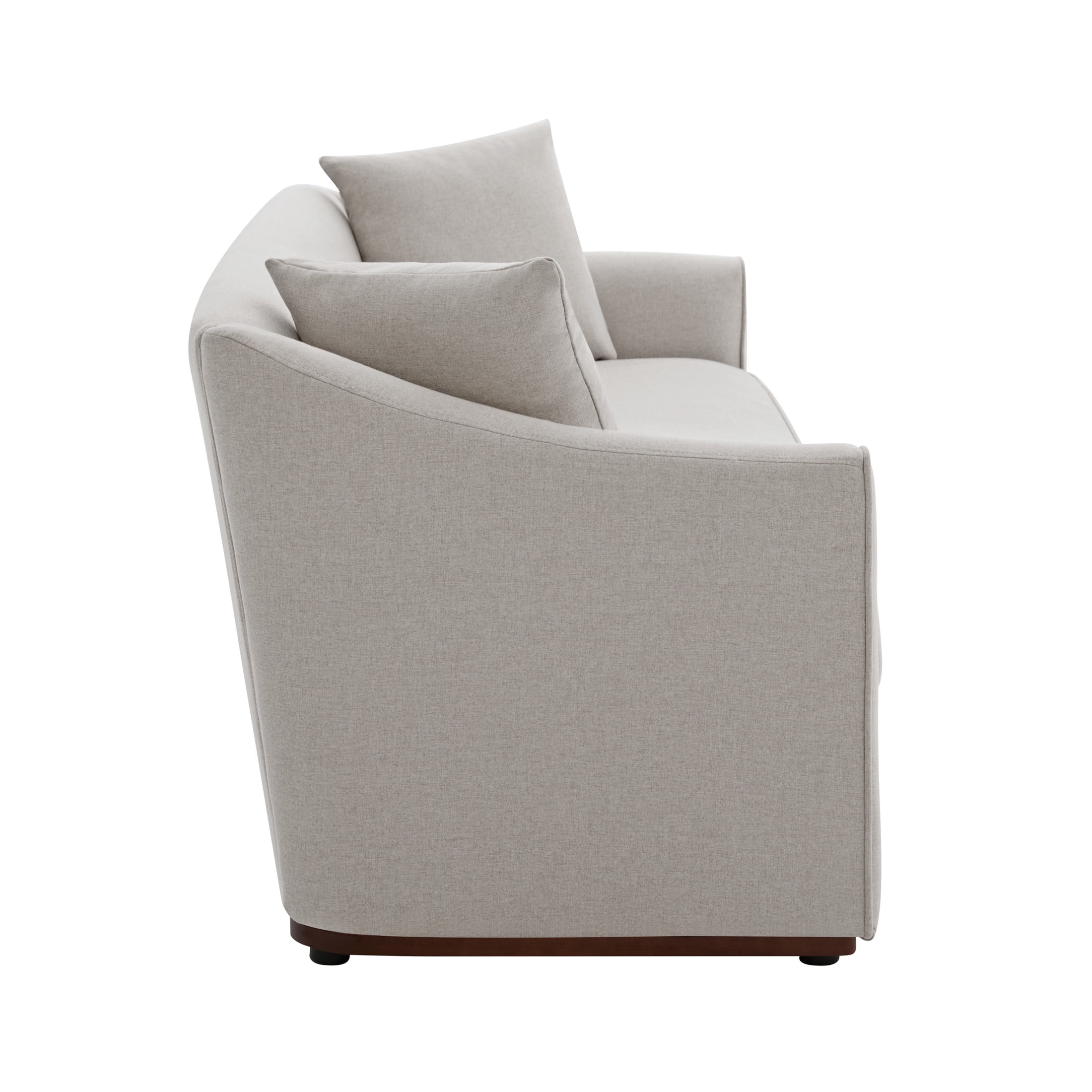 Christopher Knight Home 75.78" Modern Chenille Upholstered 3-Seater Sofa with Throw Pillows, Gray