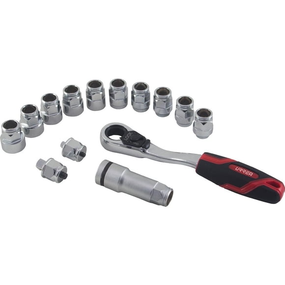 Juego Matraca Dados Extension 1/4 14 Pz Go Through Urrea 4701GT