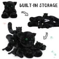 thumbnail image 3 of MaoGoLan 5Pcs Black Cat Plush with 4 Babies Kitties inside 20" Big Black Cat Stuffed Animals Plush Toy, 3 of 7