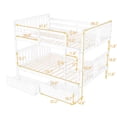 thumbnail image 2 of White Full over Full Bunk Bed with Drawers and Ladder, 2 of 8