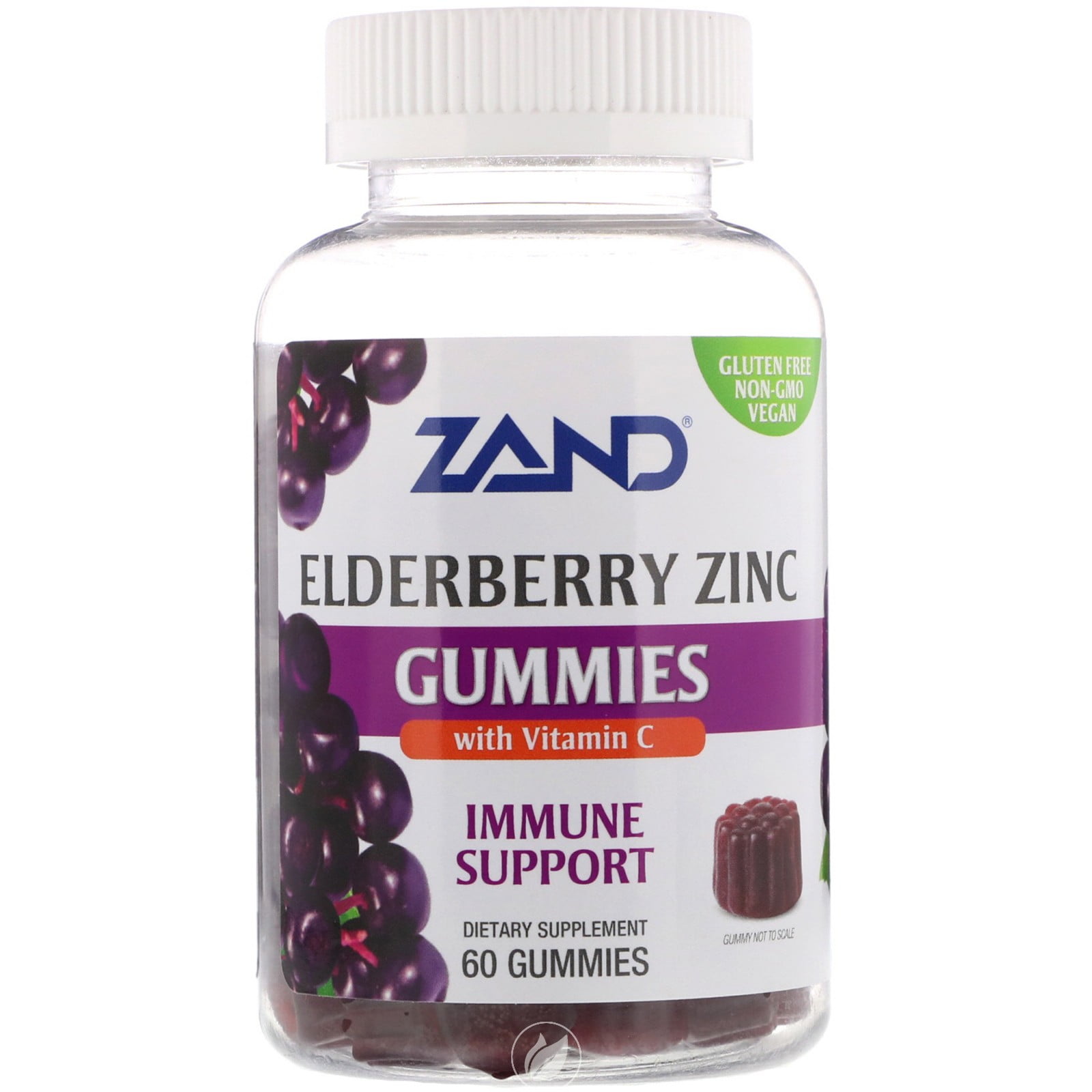 ZAND Elderberry Zinc Gummies 60 CT, Pack of 2