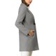 thumbnail image 4 of Abrigo largo clásico de mujer con solapa muesca y mangas largas M gris, 4 of 8