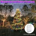 thumbnail image 4 of Viworld Ribbon Fairy Lights, 16.4ft 50 LED Ribbon Christmas Lights, Battery Operated Waterproof Copper Wire String Lights for Xmas Tree Wedding Party Indoor Outdoor Decoration, Warm White, 4 of 9