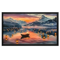 Wall Art For Living Room Canvas Wall Art Water Lantern Canvas art Framed wall art Painting For Livingroom Decor Office Bedroom Decoration