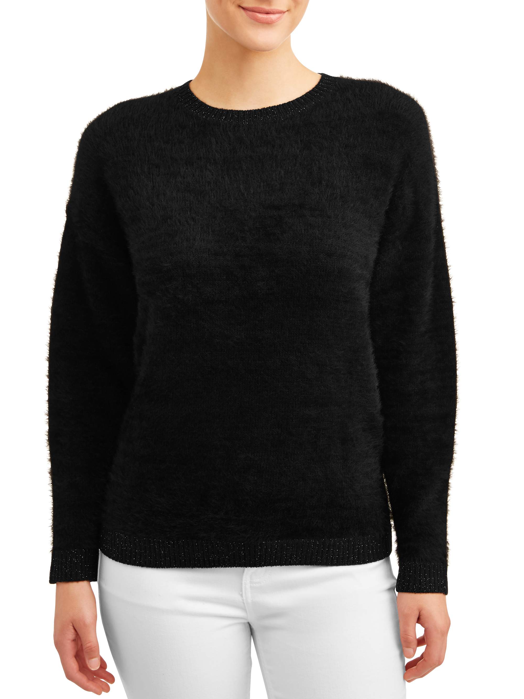 Eyelash Pullover Sweater - Walmart 
