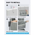 thumbnail image 2 of LazySpin 6-Shelf Over the Door Organizer, Door Hanging Storage, Gray, 2 of 10