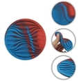 thumbnail image 3 of Unique Bargains 1 Set Water-repellent Wave Drink Coaster Red Blue Camo Silicone, 3 of 5