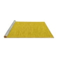 thumbnail image 2 of Ahgly Company Machine Washable Indoor Square Abstract Yellow Contemporary Area Rugs, 6' Square, 2 of 4
