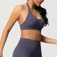 thumbnail image 4 of Neewe Women's Seamless Sports Bra Knitted Yoga Suit Gathering Breathable Workout Gym Tank Top for Women-Rose Gold 2XL, 4 of 9