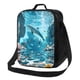 thumbnail image 1 of Disketp Underwater Dolphin Scene Bolsa Térmica Estampada para Almuerzo, Lonchera para Hombres y Mujeres Adultos, 1 of 7