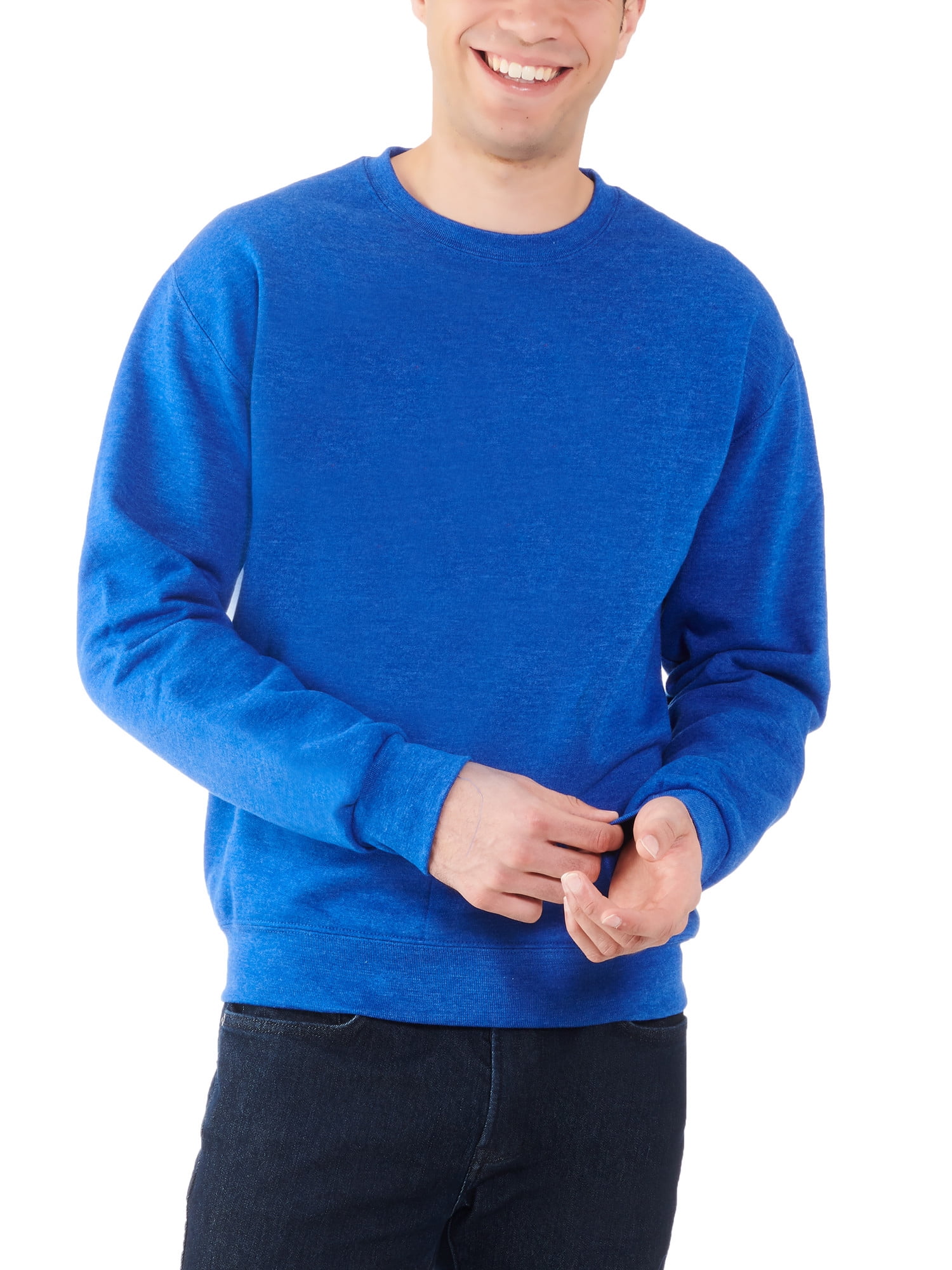 Fruit of the Loom Men's EverSoft Fleece Crew Sweatshirt, Up to Size 4XL ...