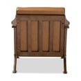 thumbnail image 4 of Baxton Studio Bianca Mid-Century Modern Walnut Brown Finished Wood and Tan Faux Leather Effect Lounge Chair, 4 of 7