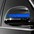 thumbnail image 5 of Xotic Tech 2pcs Blue Vinyl Decals Rearview Mirror Stripe Stickers for Mercedes Benz W204 W212 C Class etc., 5 of 6