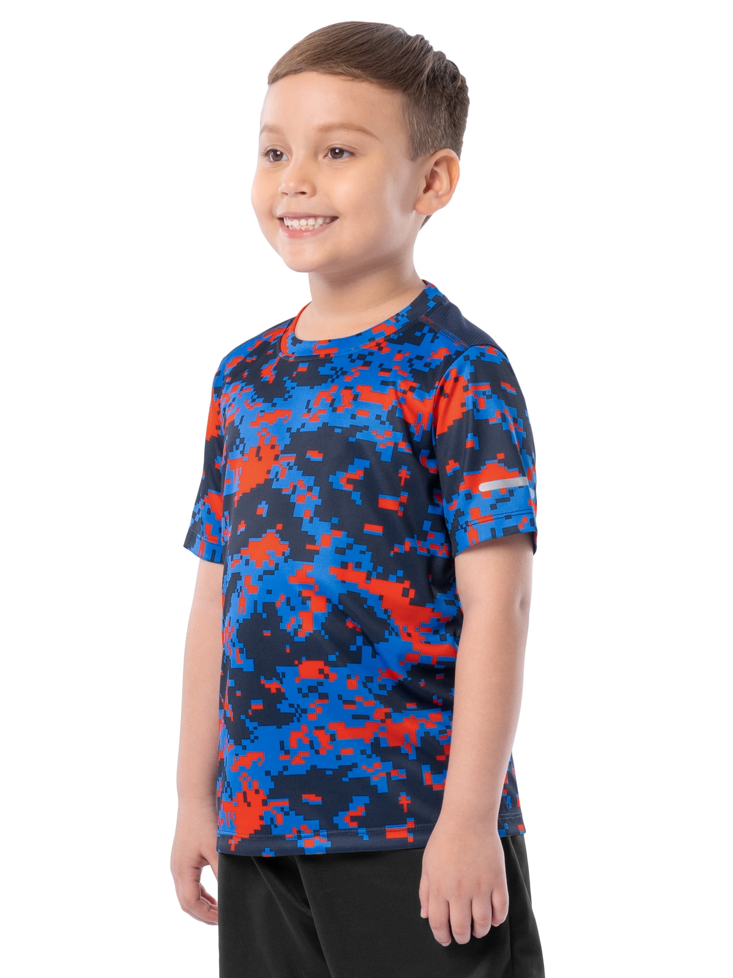 Athletic Works Boys Short Sleeve Core Active T-Shirt, Sizes 4-18 & Husky