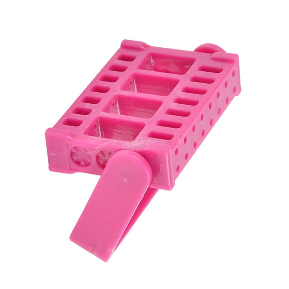 Qarigey Soporte para brocas de uñas, soporte de exhibición, soporte ligero para cabezal de molienda de uñas, soportes de exhibición ajustables, Juegos de manicura Rosa roja Qarigey CE014686-07