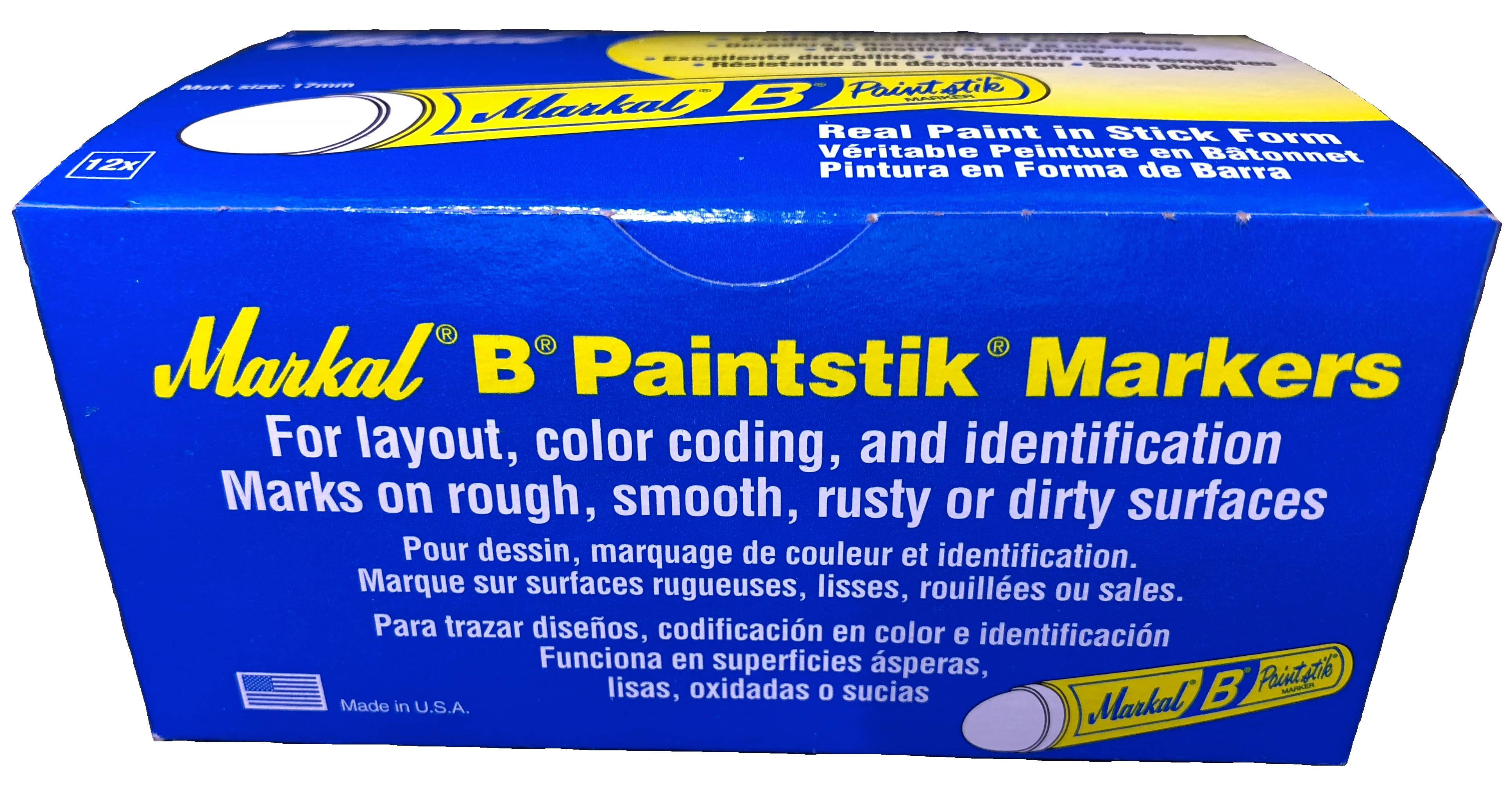 Markal - Solid Paint Marker: White, Alcohol-Based, Soft Crayon Point -  74957333 - MSC Industrial Supply