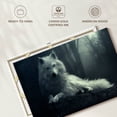 thumbnail image 6 of Elephant Stock Simple Wolf Wall Art - Horizontal Canvas Wall Art - Living Room Wall Decor - Animal Canvas - Gray And Blue Decor - 48" x 32", 6 of 8