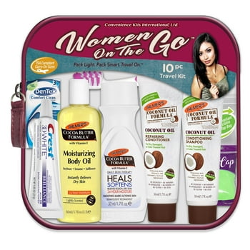 Convenience Kits International, Womens Multicultural 10 PC Kit Featuring: Palmers Hair and Body Care Trial-Size Products
